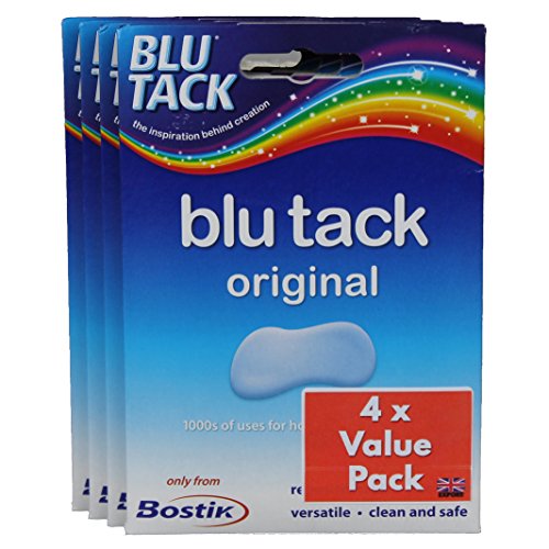 Blu Tack Original Adhesive Putty (4 Pack)
