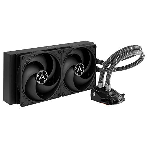 ARCTIC Liquid Freezer II 280 - Multi Compatible All-in-One CPU AIO Water Cooler, Compatible with Intel & AMD, Efficient PWM Controlled Pump, Fan Speed: 200-1700 RPM (Controlled via PWM) - Black