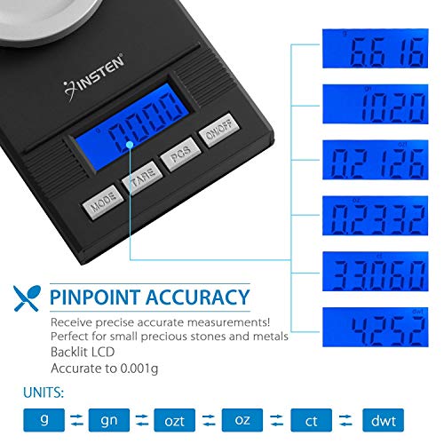 Insten Digital Jewelry Scale, Mini Pocket Size, Accurate Detail up