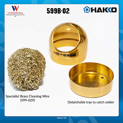 Hakko 599B Solder Tip Cleaning Wire Brass with Pot 599B-02